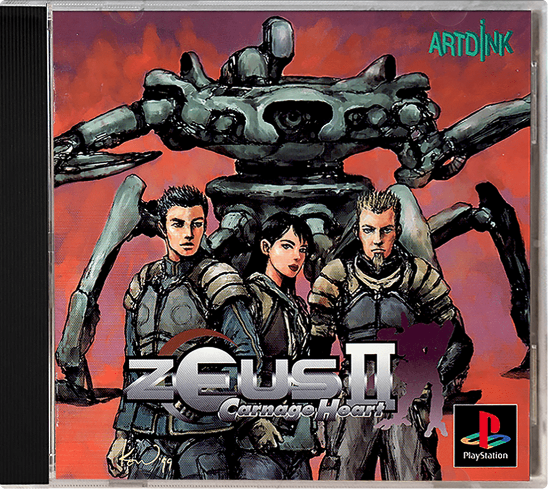 Zeus II Carnage Heart box art for Playstation